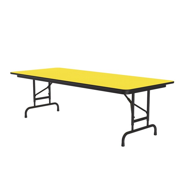 CFA Adjustable HPL Folding Tables 30x96 Yellow